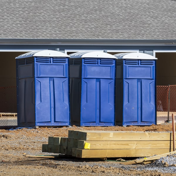 is there a specific order in which to place multiple porta potties in Cleveland ND